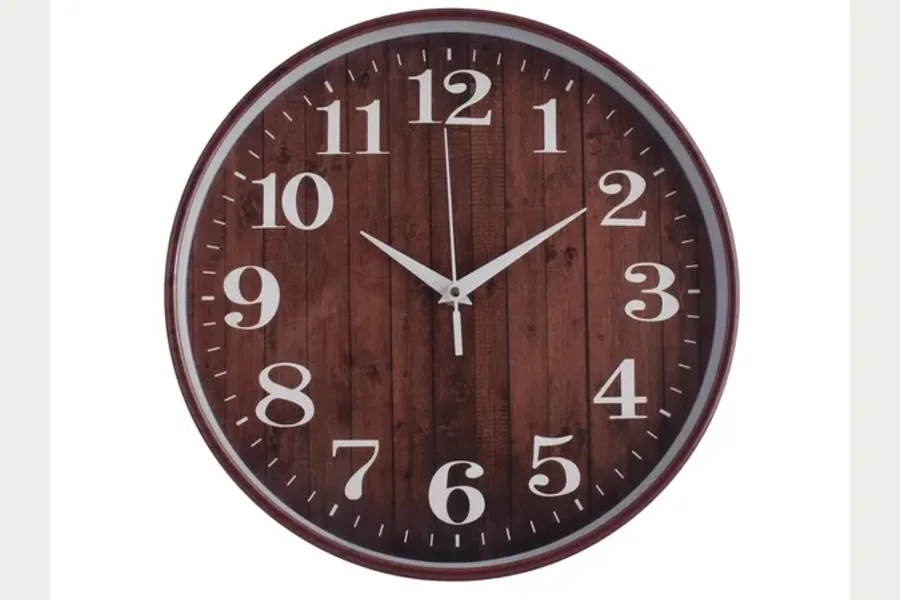 Illustrative wall clocks and branded timepieces scene
